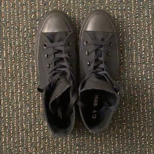 Black tall converse